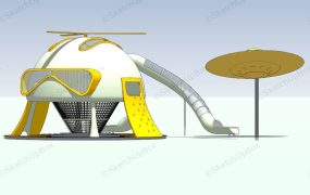 Alien Spaceship UFO Outdoor Playground