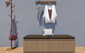 Entryway Bench And Clothes Stand
