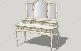 Vintage Makeup Vanity With Mirror