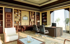 Vintage Executive Office Design