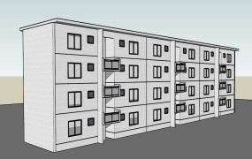 4-Storey Dormitory Building