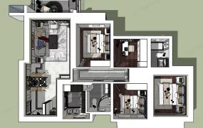 3 Bedroom Apartment Plan