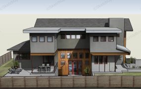 Sunken Garage House