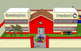 Preschool Building Design And Playground