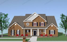 Brick Home With Swimming Pool