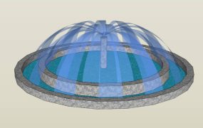 Round Outdoor Fountain