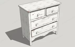 Vintage White Dresser