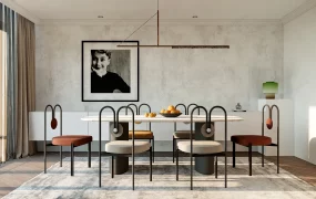 Modern Industrial Dining Room