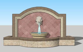 Lion Head Wall Fountain