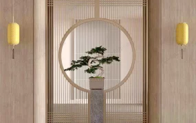 Chinese Style Entryway Divider