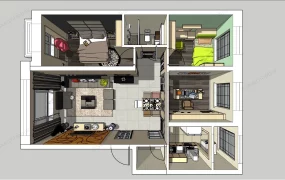 Small 2 Bedroom House Plan