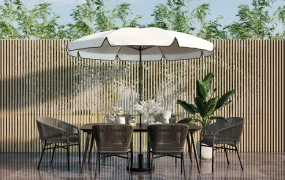 8 Piece Patio Furniture Set With Umbrella