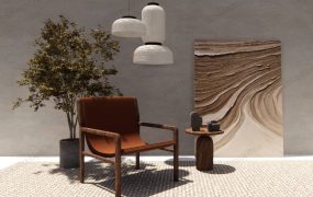 Accent Chair With Side Table Living Room