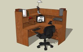 L-shaped Office Desk Cubicle