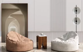 Bean Bag Accent Chair Set