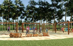 Wooden Adventure Playground Equipment