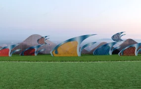 Fish Sculpture Art Installation