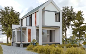 Modern Two Story Residential House