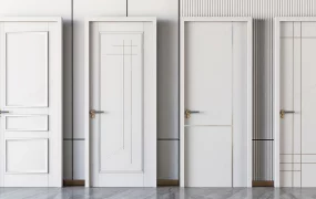 Collection Of 4 White Interior Doors