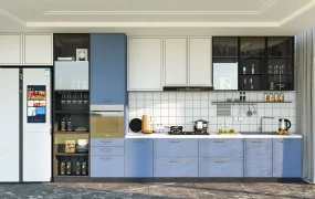 Blue And White Kitchen