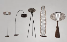 Modern Rattan Floor Lamps