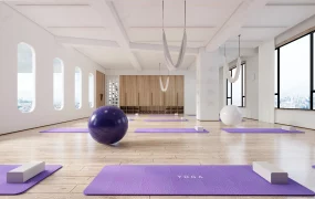 Minimalist Yoga Studio Design