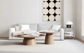 Modern Japanese Scandinavian Living Room SketchUp 3D Model