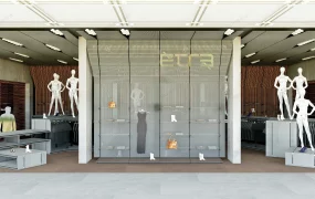 Industrial Clothes Store Design