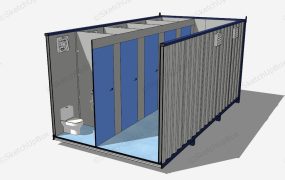 Shipping Container Toilet