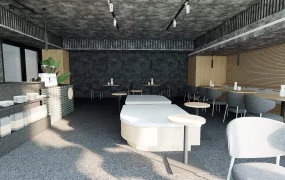 Industrial Coffee Shop Interior