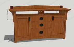 Antique Sideboard Cabinet