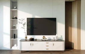 Tv Stand Accent Wall Idea