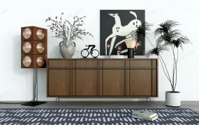 Decorative Accent Cabinet For Living Room