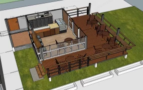 Rustic Coffee Shop Architecture