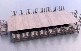 Large Conference Table And Chairs