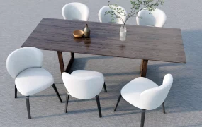 Modern 7 Piece Dining Set