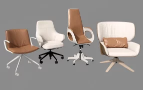 Collection Of 4 Modern Office Chairs