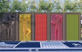 Interactive Giant Pin Art Wall Installation