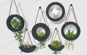 Wall Hanging Tire Planters