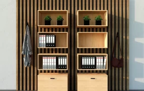 Natural Wood Filing Cabinets