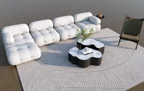 Bean Bag Living Room Set