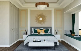 Bedroom With Bay Window Idea