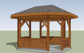 Octagonal Backyard Gazebo