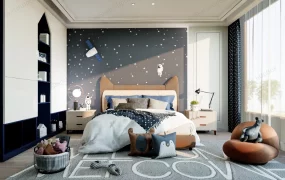 Space Themed Boys Room Design