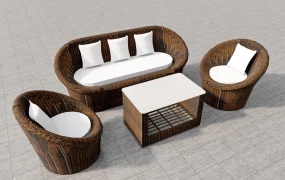 Rattan Patio Furniture Set