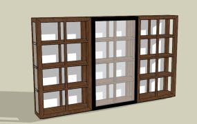 Rustic Wood Bookshelf