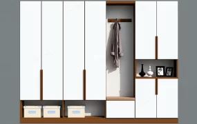 Entryway Wardrobe And Mudroom Unit