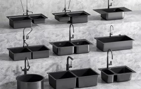 Collection Of Modern Black Kitchen Sinks