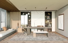 Modern Tea House Interior