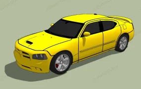 Yellow Sport Car